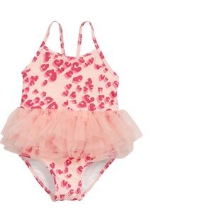 Tucker & Tate tutu pink leopard swimsuit